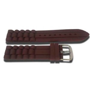 Brown silicone strap