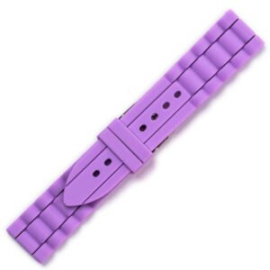 Purple silicone strap