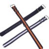 nato straps black, blue orange, blue white