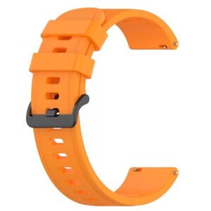 orange silicone strap 20mm 22mm