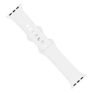 apple watch silicone strap white