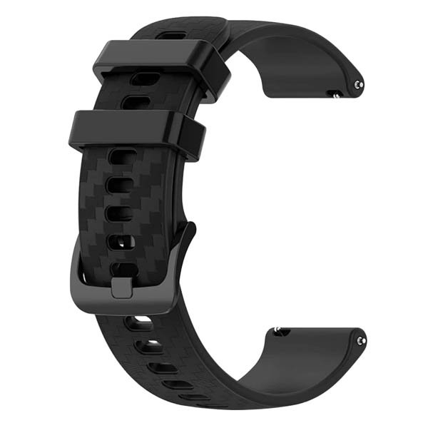 black plain silicone strap quick release