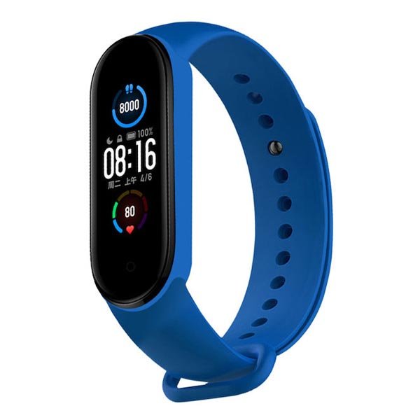 mi band 5 blue strap