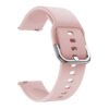 roz silicone strap silver buckle