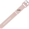 roz silicone strap silver buckle