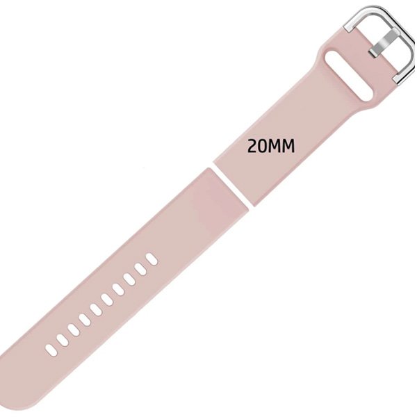 roz silicone strap silver buckle