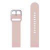 roz silicone strap silver buckle