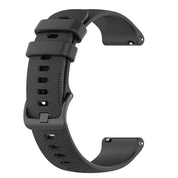 silicone strap black plain