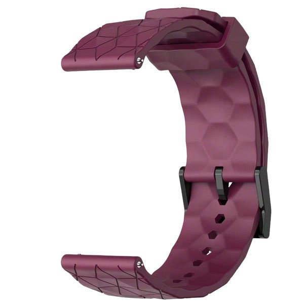 Burgundy silicone strap