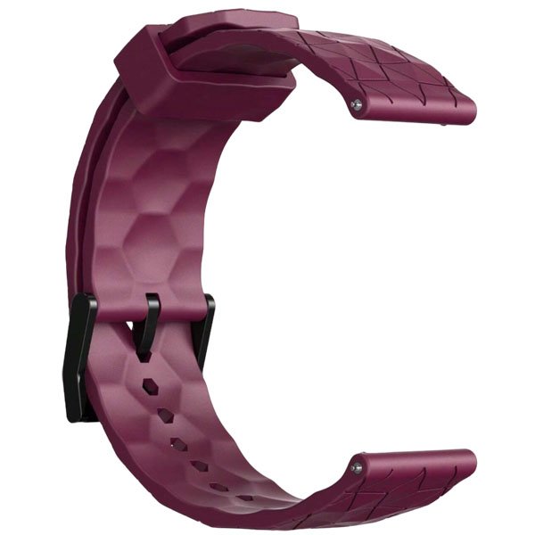 Burgundy silicone strap