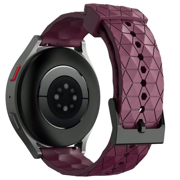 Burgundy silicone strap