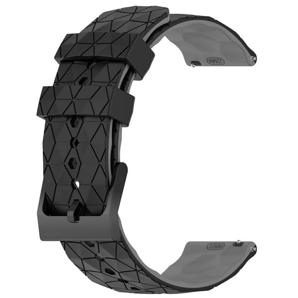 black grey silicone strap