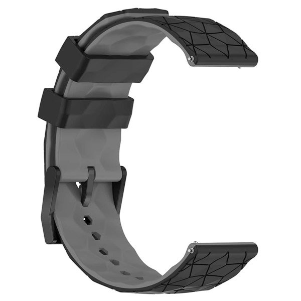 black grey silicone strap