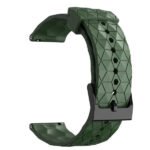 forest green silicone strap