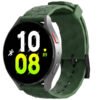 forest green silicone strap