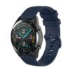 navy blue silicone strap with watch